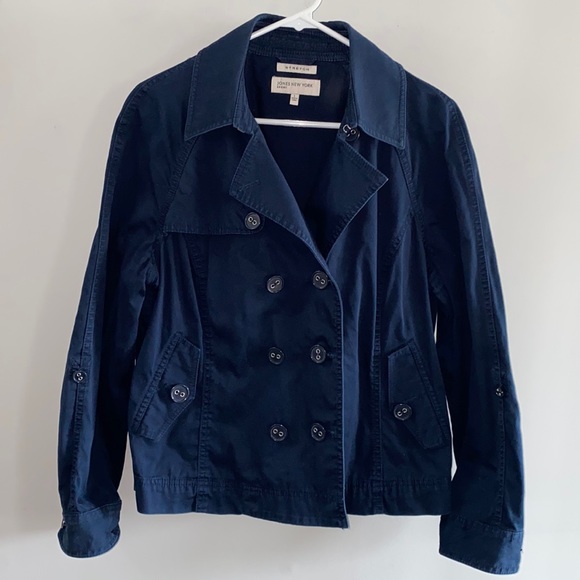 Jones New York Jackets & Blazers - Jones New York Sport navy spring time jacket